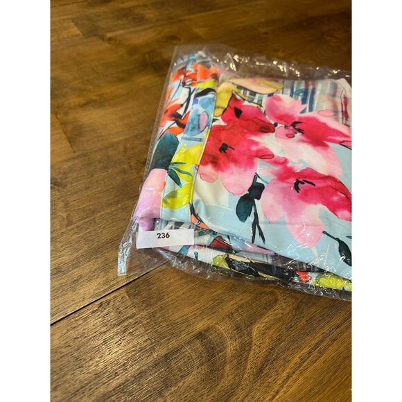 Derhy Big Flowers Dress Multi-Colored Colorful Summer Wedding Sleeveless Medium - Picture 10 of 10